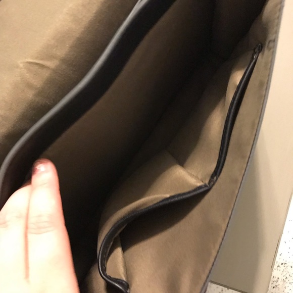 Steve Madden Black & Olive Green Studded Purse - Picture 6 of 8